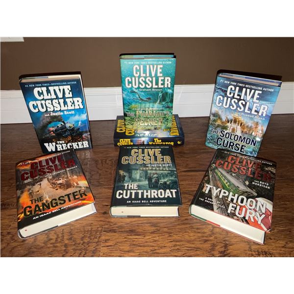 7 Clive Cussler Hardcover Novels