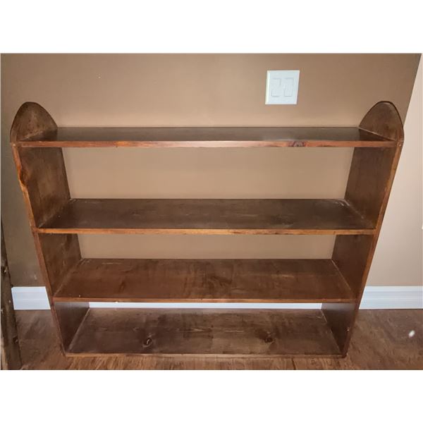 Wooden Bookcase with Three Shelves