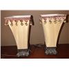 Image 1 : Tested and Working Decorative Table Lamps with Ornate Bases