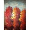 Image 3 : Framed Oil Painting of Autumn Trees on Canvas