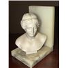 Image 4 : Genuine Alabaster Hand Carved Bust Bookends