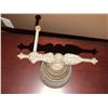 Image 3 : Bronze Desk Bell with Latin Inscriptions and Ornate Handle