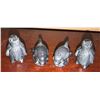 Image 1 : Wolf Originals Hand Made Canadian Animal Figurines Set of 4