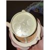 Image 4 : Decorative Collectible Lot: Josef Musical Figurine, Painted Goose, Fan, and More