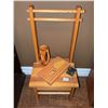 Image 1 : Wood Chair, Carved Antler Knife, Wood Vase, Promo Tools, Golf Markers