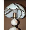Image 2 : 3 Point Touch Lamp with Floral Glass Shade, Tested and Working