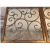 Image 2 : Ornate Mirror Frame Panels with Metal Scrollwork
