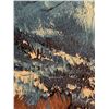 Image 6 : Blue Toned Landscape Painting on Wood Slab