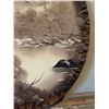 Image 3 : Signed Landscape Painting on Wood Slab