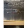 Image 2 : E. Hunter Monochrome Mountain Landscape Oil Painting