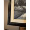Image 4 : E. Hunter Monochrome Mountain Landscape Oil Painting