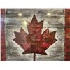 Image 2 : Canadian Flag Wall Art on Wood Panel