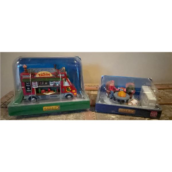 Lemax Tacos Food Truck and Campfire Scene Set