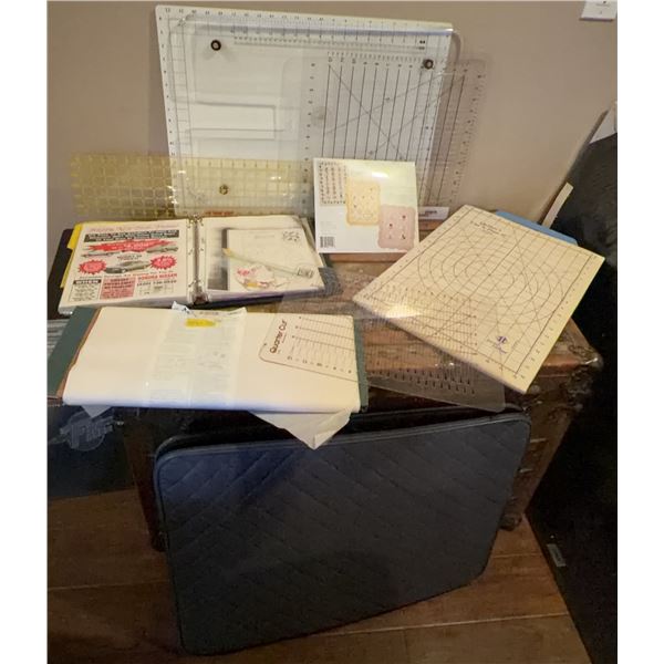 Sewing Cutting Boards, Patterns, and Padded Travel Holder