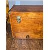 Image 4 : Wooden Storage Chest with Brass Hardware and Drawers