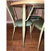 Image 3 : Retro Kitchen Table With 4 Green Vinyl Chairs and Leaf