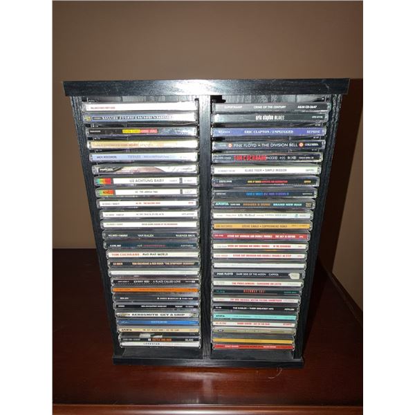 56 Assorted Rock, Pop, and Country CD Albums