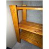 Image 3 : Three-Tier Solid Wood Storage Shelf Unit