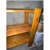 Image 4 : Three-Tier Solid Wood Storage Shelf Unit