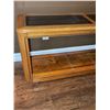 Image 3 : Wood and Glass Two-Tier Console Table