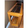 Image 6 : Wood and Glass Two-Tier Console Table