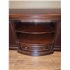 Image 2 : Dark Wood Media Console with Shelves and Drawer