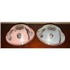 Image 1 : Decorative Pink and Frosted Glass Lampshades