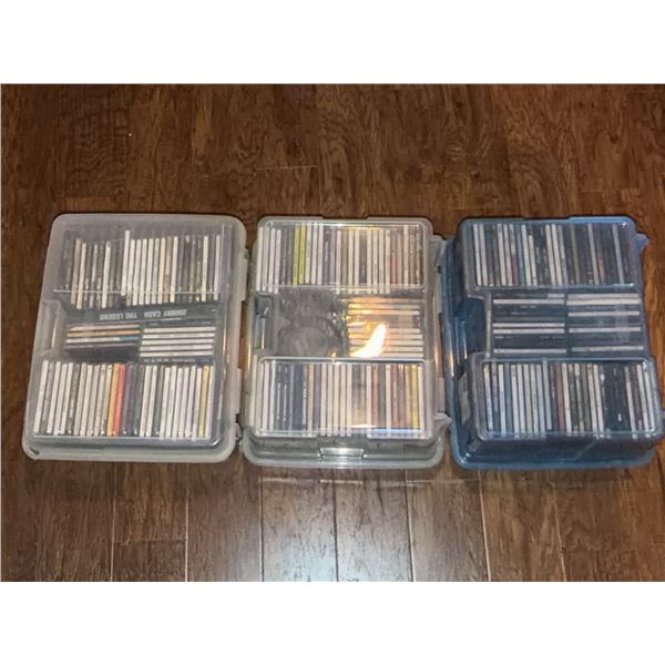Contemporary Country CDs in Storage Containers