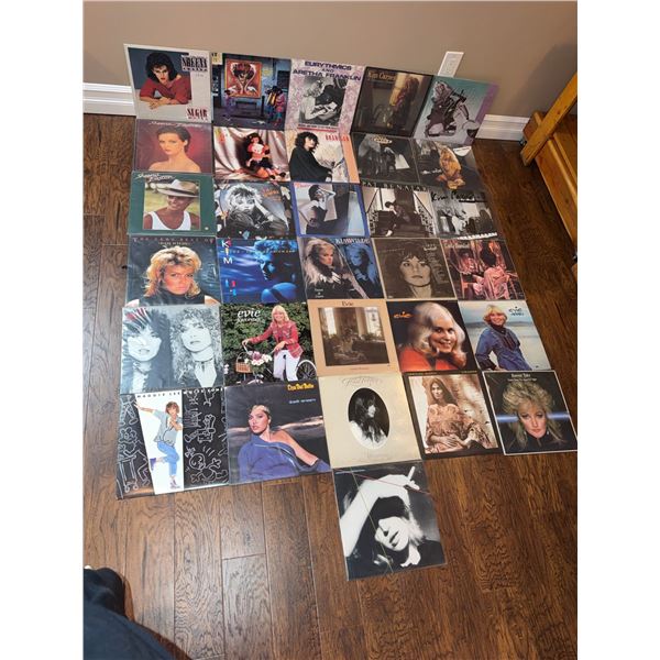 31 Female Music Artist Vinyl Records