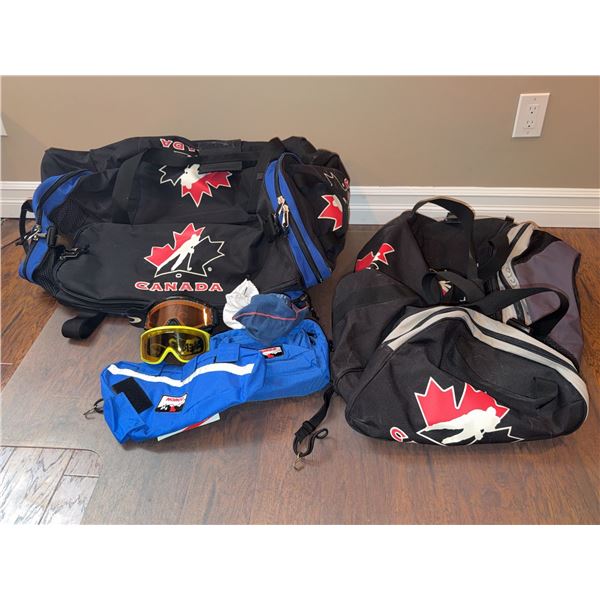 Team Canada Hockey Bags, Norco Saddle Bags, Goggles and Cap