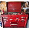 Image 12 : Beach Industries Red Metal Tool Chest With Contents