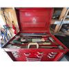 Image 13 : Beach Industries Red Metal Tool Chest With Contents