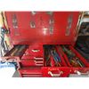 Image 4 : Beach Industries Red Metal Tool Chest With Contents