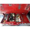 Image 5 : Beach Industries Red Metal Tool Chest With Contents
