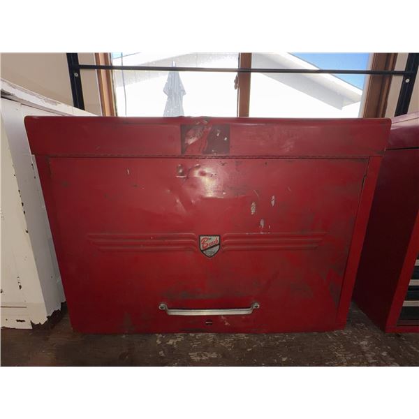 Beach Industries Red Tool Chest With Assorted Tools
