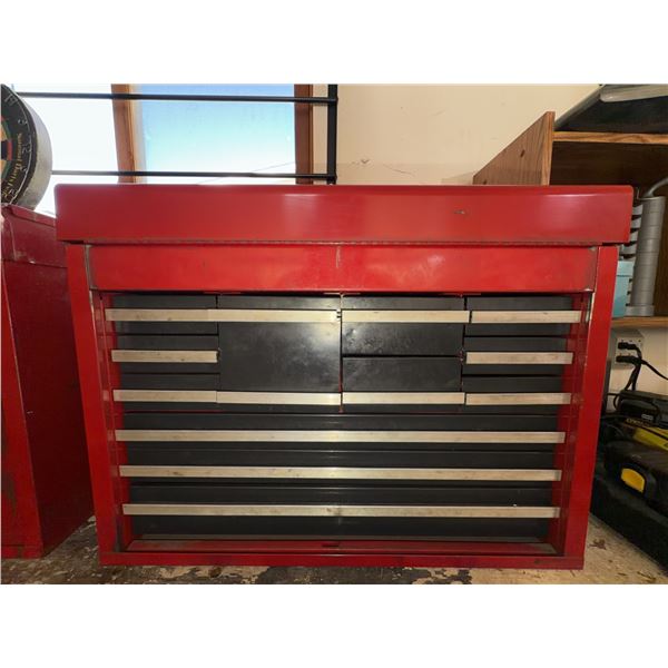 Sears Craftsman Red Metal Tool Chest with Hand Tools