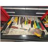 Image 8 : Sears Craftsman Red Metal Tool Chest with Hand Tools