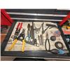Image 9 : Sears Craftsman Red Metal Tool Chest with Hand Tools