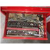 Image 10 : Beach Red Rolling Tool Chest With Assorted Tools