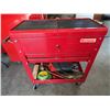 Image 3 : Westward Red Rolling Tool Cart With Socket Set and Tools