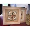 Image 2 : Framed Sand Art, Woven Basket, Pins and Assorted Collectibles