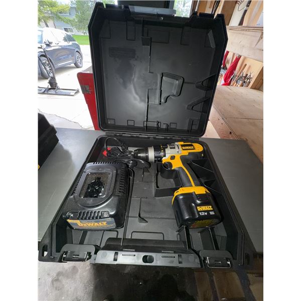 DEWALT 12V Cordless Drill with Charger and Case