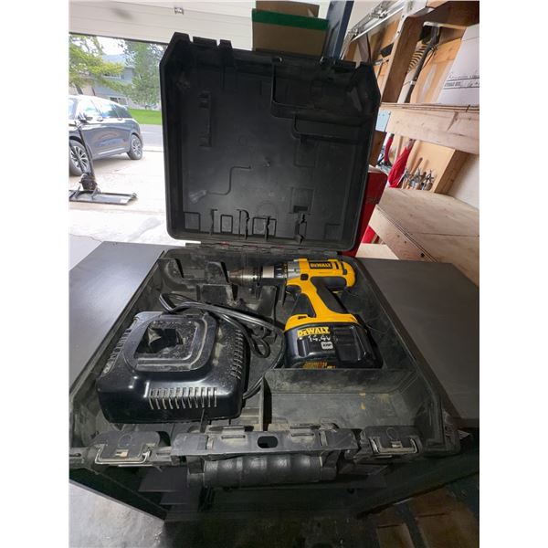 DeWalt 14.4V XRP Cordless Drill with Battery, Charger, and Case