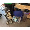 Image 1 : Two Golf Club Sets with Bags, Pull Cart, and Accessories