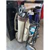 Image 6 : Two Golf Club Sets with Bags, Pull Cart, and Accessories