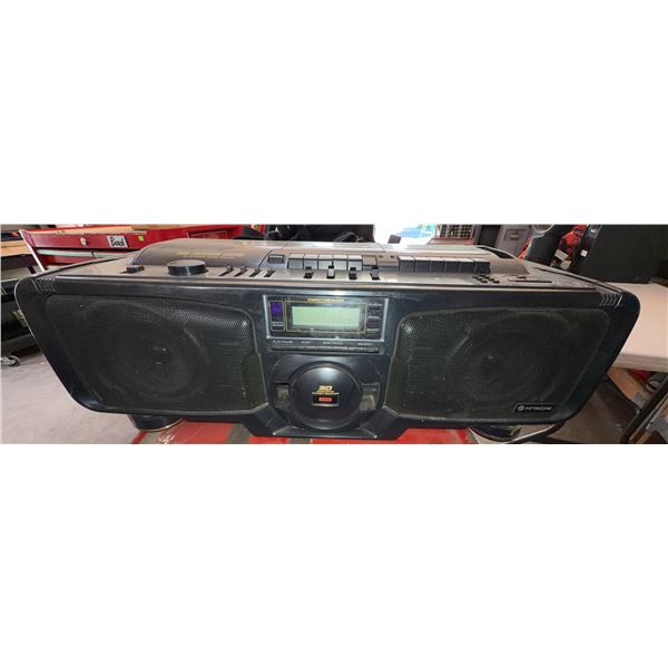 Hitachi CX-W750UC Boombox Dual Cassette CD Player 3D Woofer