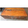 Image 6 : Large Wooden Toolbox with Hand Tools and Accessories