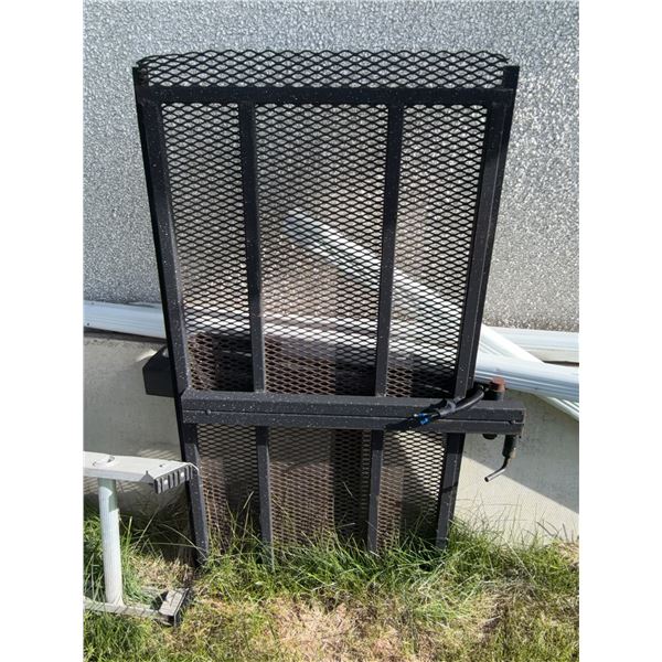 Black Metal Motorized Security Gate