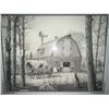 Image 2 : Glenn Korgaard 1984 Framed Barn Landscape Print