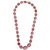 Image 1 : Stunning Natural Ruby Corundum & Diamonds Necklace